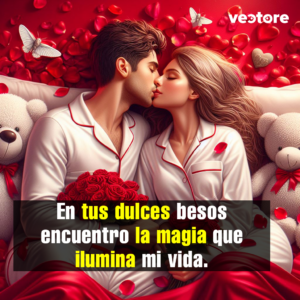 Imagen romántica con una frase de amor de distancia, fondo pareja de amor