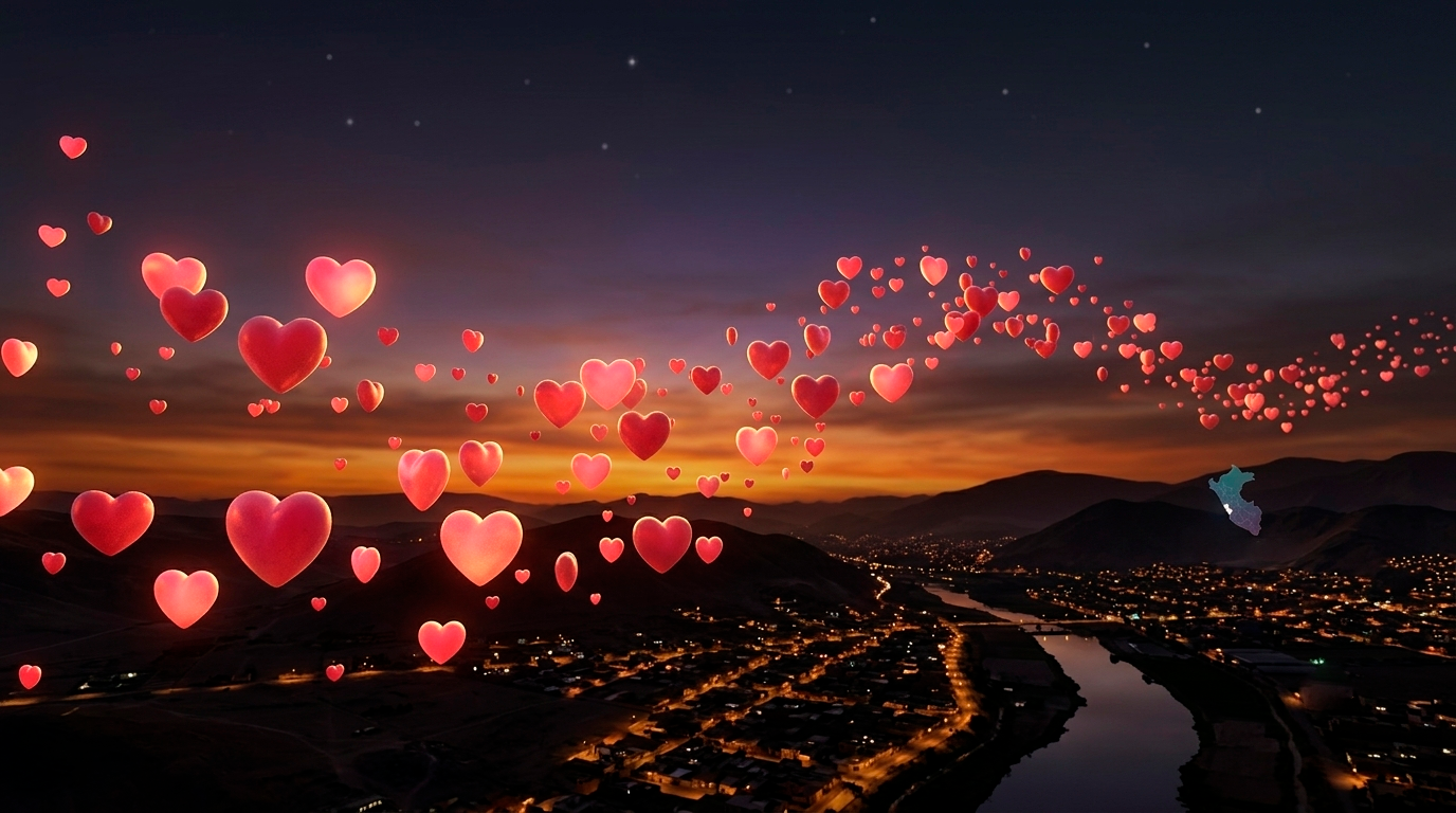 Fondo romántico para la portada de music