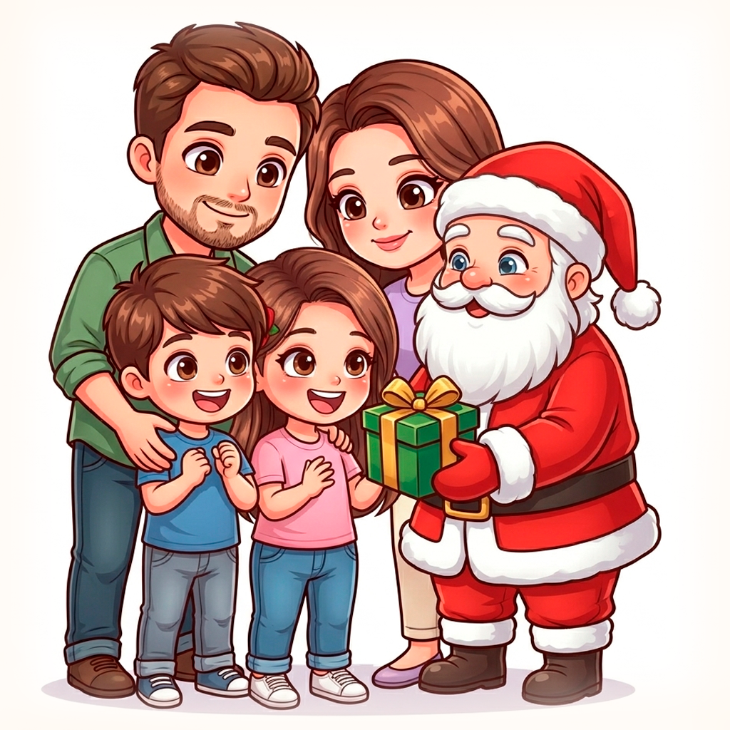 Miniatura de Navidad y Año Nuevo con diseño romántico en tonos suaves