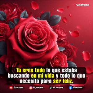 Composición artística en primer plano de una gran rosa roja rodeada de pétalos flotantes y hojas oscuras, todo bajo una atmósfera romántica con tonos rojos profundos.